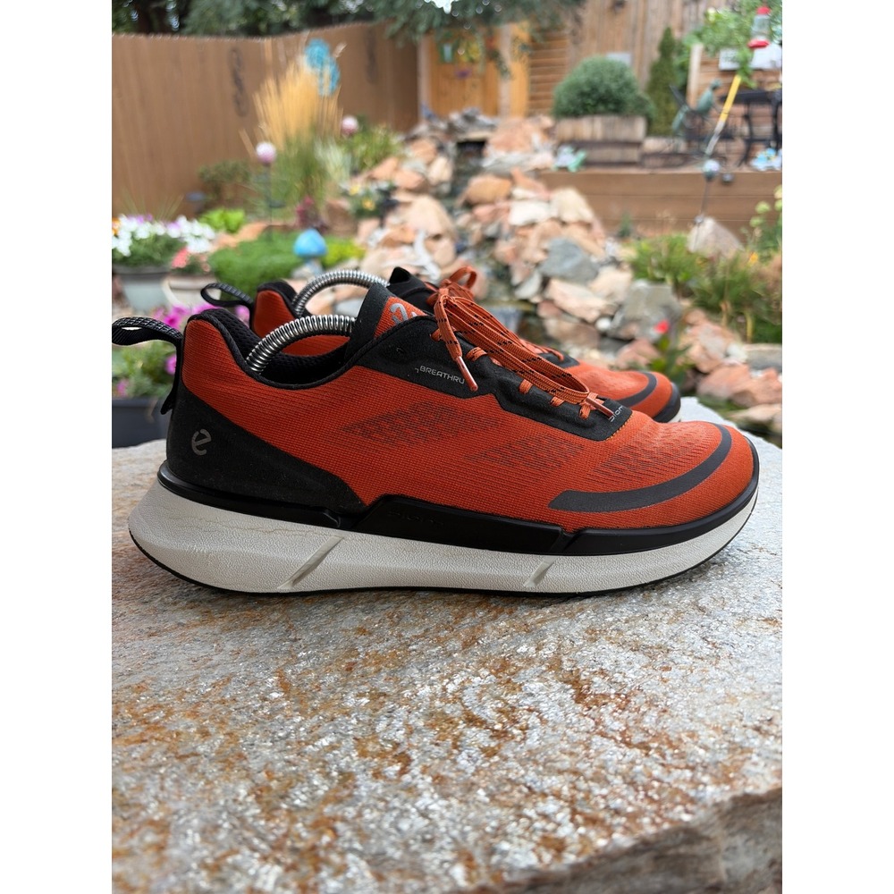 Ecco Biom 2.0 Breathru Mens Orange Black Sneakers 830754-54849 Size 42 US 8-8.5